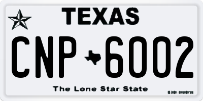 TX license plate CNP6002