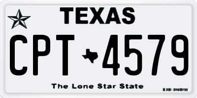 TX license plate CPT4579