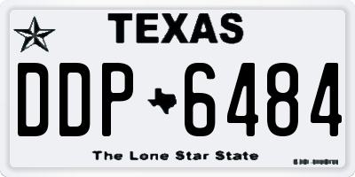 TX license plate DDP6484