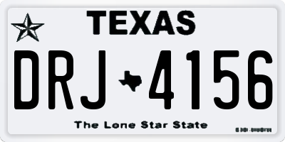TX license plate DRJ4156
