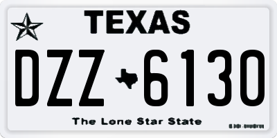 TX license plate DZZ6130