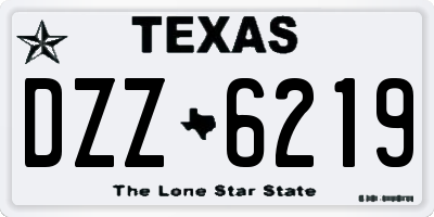 TX license plate DZZ6219