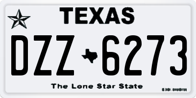 TX license plate DZZ6273