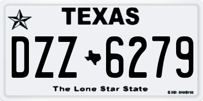 TX license plate DZZ6279
