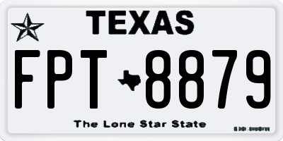 TX license plate FPT8879