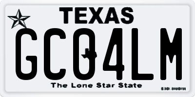 TX license plate GC04LM