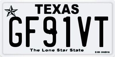 TX license plate GF91VT