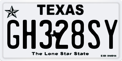 TX license plate GH328SY