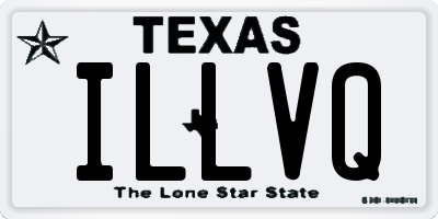 TX license plate ILLVQ
