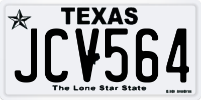 TX license plate JCV564