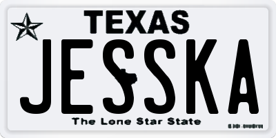 TX license plate JESSKA