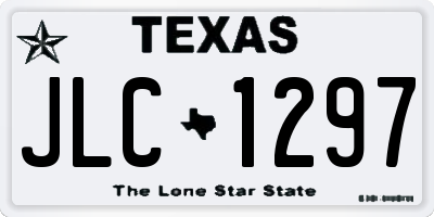 TX license plate JLC1297