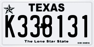 TX license plate K338131