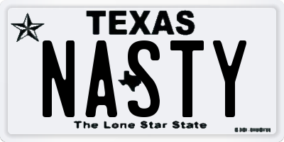 TX license plate NASTY