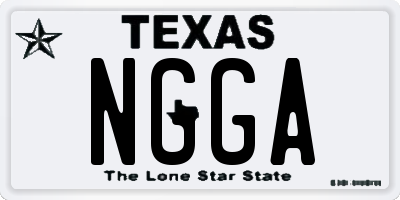 TX license plate NGGA