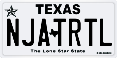 TX license plate NJATRTL