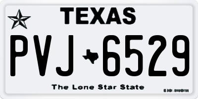 TX license plate PVJ6529