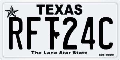 TX license plate RFT24C