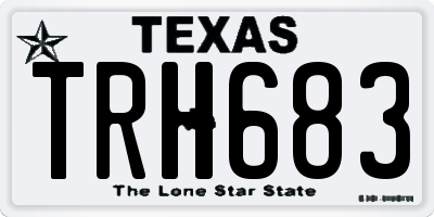 TX license plate TRH683