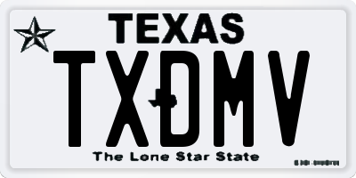 TX license plate TXDMV