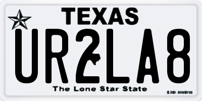 TX license plate UR2LA8