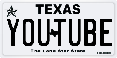 TX license plate YOUTUBE