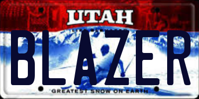 UT license plate BLAZER