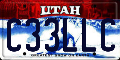 UT license plate C33LLC