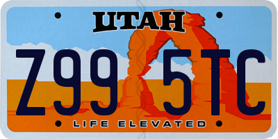 UT license plate Z995TC
