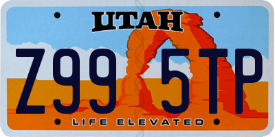 UT license plate Z995TP
