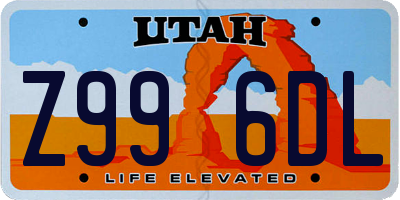 UT license plate Z996DL