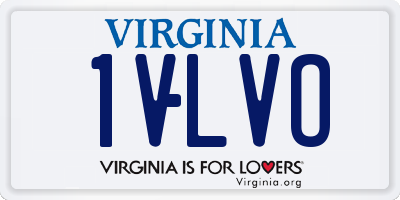 VA license plate 1VLVO