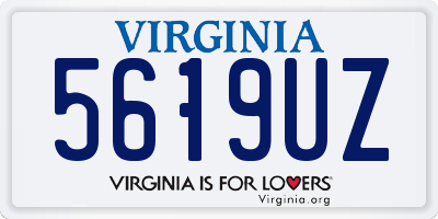VA license plate 5619UZ
