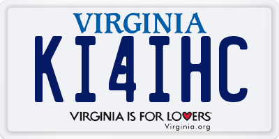 VA license plate KI4IHC