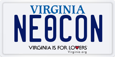 VA license plate NEOCON