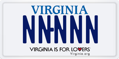 VA license plate NNNNN