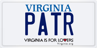 VA license plate PATR