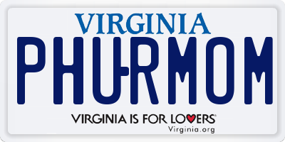 VA license plate PHURMOM