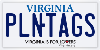 VA license plate PLNTAGS