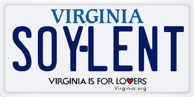 VA license plate SOYLENT