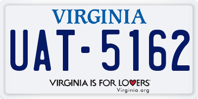VA license plate UAT5162