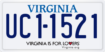 VA license plate UC11521