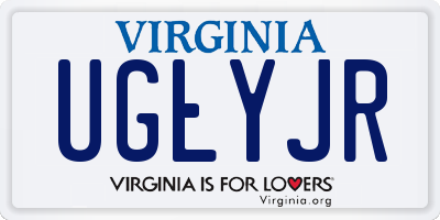 VA license plate UGLYJR