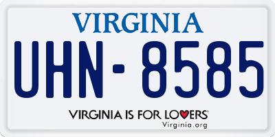 VA license plate UHN8585
