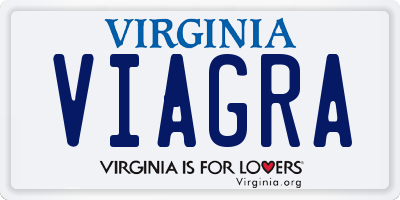 VA license plate VIAGRA