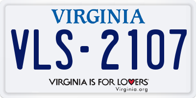 VA license plate VLS2107