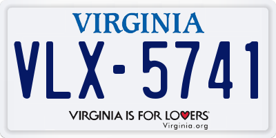 VA license plate VLX5741