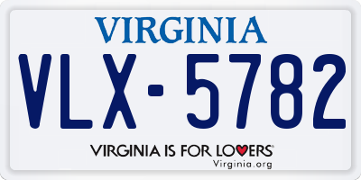 VA license plate VLX5782