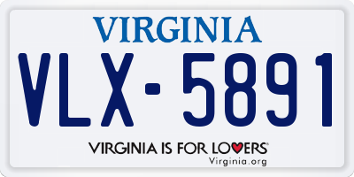 VA license plate VLX5891