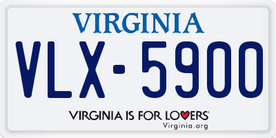 VA license plate VLX5900